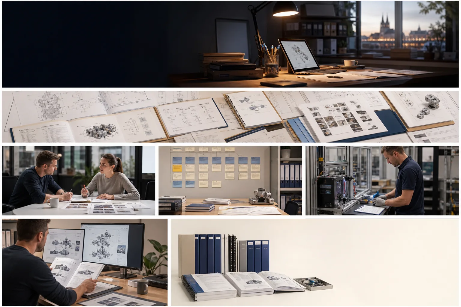 Modular technical content arranged for print and digital publication