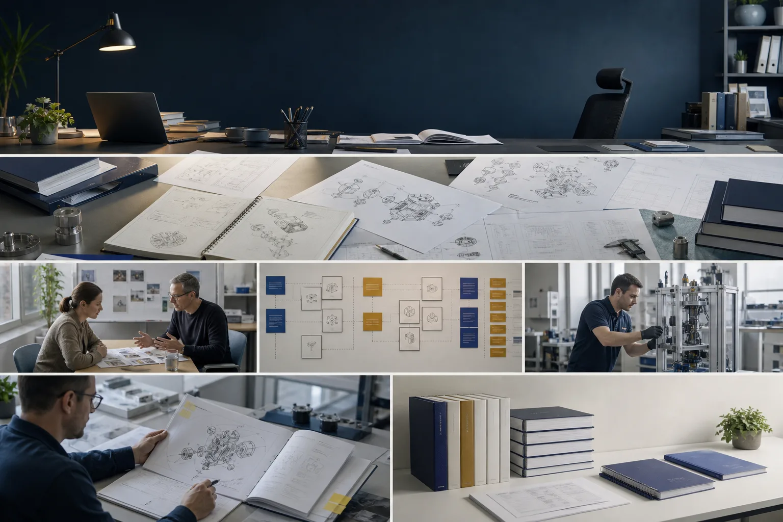 Organised technical documentation set ready for review and project planning